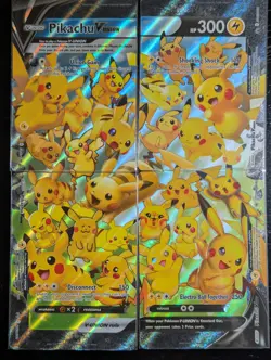 Pikachu V-Union [Set of 4] SWSH: Sword & Shield Promo Cards Holo NM - Image 1