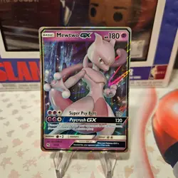 2019 Mewtwo GX 31/68 Hidden Fates Pokemon Card - Image 1