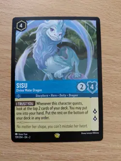 Disney Lorcana TCG Sisu Divine Water Dragon Card 159/204 Rise of The Floodborn - Image 1