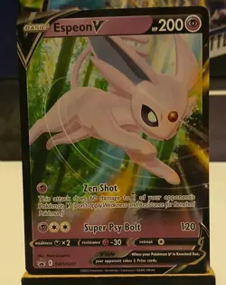 Espeon V SWSH201 Sword & Shield Blackstar Promo Pokemon Card Mint Condition - Image 1