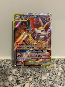 Pokemon GX Tag Team Charizard Braixen Card 2019 Ultra Rare - Image 1