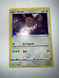 Eevee SWSH127 SWSH Black Star Promo Holo Pokemon Card NEAR MINT - Image 1
