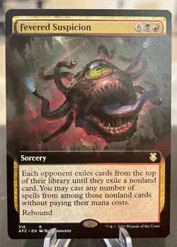 MTG Fevered Suspicion Commander: Adventures in the Forgotten Realms 316 Regular - Image 1