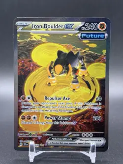 Iron Boulder ex 207/162 SV05: Temporal Forces Special Illustration Rare Pokemon - Image 1