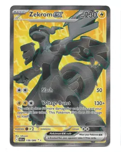 Zekrom ex 158/086 Sv: Black Bolt Holo Pokemon TCG - NM - Image 1