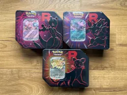 Pokemon TCG Team Rocket Tins - Full Set - 3 Tins Sealed - LOT [NEW] - Image 1