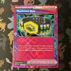 Maximum Belt 154/162 Pokemon TCG S&V Temporal Forces Ace Spec - Image 1