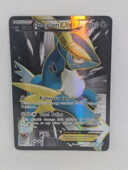 Cobalion EX Full Art 133/135 Plasma Storm Holo Ultra Rare Pokemon TCG Nintendo - Image 1