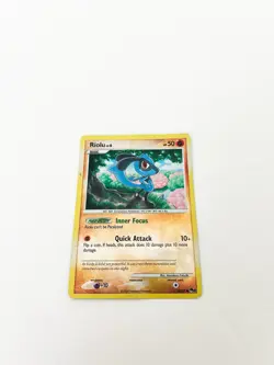 2008 Pokemon TCG Riolu POP Series 8 16/17 Cracked Ice Holo HP - Image 1