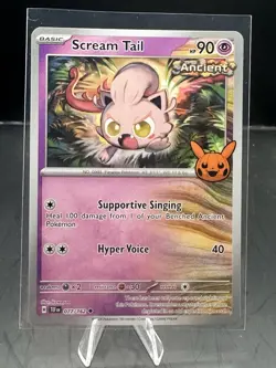 Scream Tail 077/162 Uncommon Non Holo Temporal Forces Trick Or Trade Pokemon TCG - Image 1