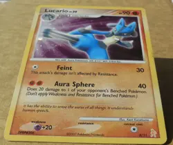 Lucario 3/11 Holo D & P Trainer Kit Set Some Scractches on Holo Pokemon LP - Image 2