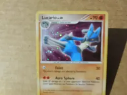 Lucario 3/11 Holo D & P Trainer Kit Set Some Scractches on Holo Pokemon LP - Image 3