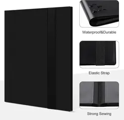 4 Pocket Card Binder for 160 Sleeves, Card Folder Ablum for Trading Cards Col... - Image 4