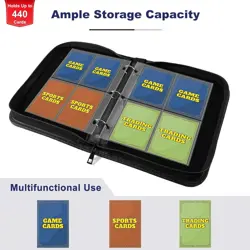 4 Pocket Trading with Card Display Design, 440 Double Sided Pockets, Sports ... - Image 5