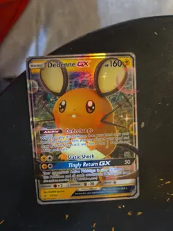Pokemon TCG Dedenne GX Holo Ultra Rare Card Unbroken Bonds 57/214 - Image 1