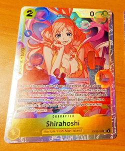 ONE PIECE ENGLISH CARD GAME HOLO CARTE Shirahoshi OP12-102 EN MINT - Image 1