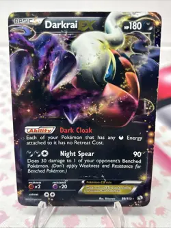 Darkrai EX - 88/113 BW Legendary Treasures Ultra Rare Holo Pokemon Card Tcg DMG - Image 1