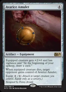 ~ Avarice Amulet ~ Medium Play Foil ~ Magic 2015 Core Set ~ MTG ~ - Image 1