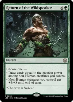 ~ Return of the Wildspeaker ~ NM ~ Commander: The Lost Caverns of Ixalan ~ MTG ~ - Image 1