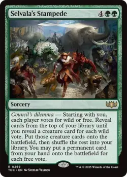 ~ Selvala's Stampede ~ NM ~ Commander: Tarkir: Dragonstorm ~ MTG ~ - Image 1
