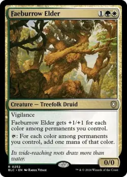 ~ Faeburrow Elder ~ NM ~ Commander: Bloomburrow ~ MTG ~ - Image 1