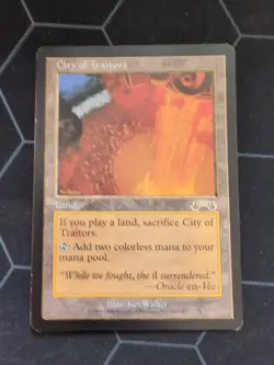 MTG 1x City Of Traitors Reserved List EX Exodus Played - Image 1