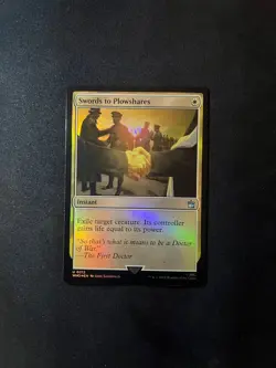 Swords to Plowshares #212 Foil [Universes Beyond: Doctor Who] Magic MTG Cards NM - Image 1