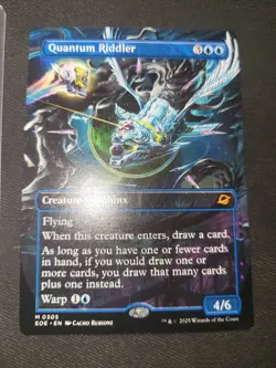 MTG Quantum Riddler 0305 BORDERLESS Edge of Eternities Rare - Image 1