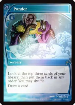 Ponder (Future Sight) (002) -Foil Near Mint MTG Secret Lair - Image 1