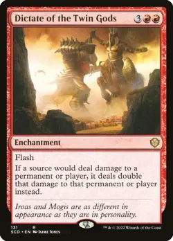 MTG - Dictate of the Twin Gods - Starter Commander - X1 - (LP) - - Image 1