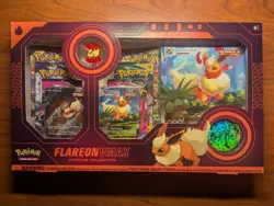 Pokemon TCG: Flareon VMAX Premium Collection Box New Sealed Box - Image 1