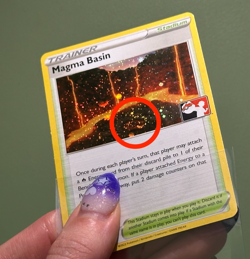 1 Swirl 🌀 Cosmo Holo Magma Basin 144/172 Play! Pokemon Prize Pack Series 3 LP - Image 1