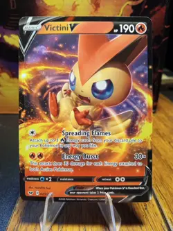 2020 Pokemon Sword & Shield Base Set Victini V #025 - Image 1