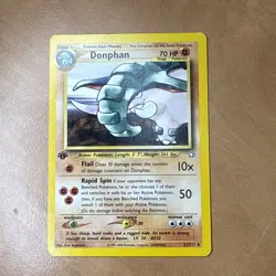 Pokemon Cards: Neo Genesis 1st Edition: Donphan 21/111 - Image 1