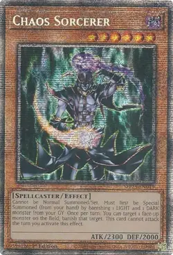 Yugioh Chaos Sorcerer MP25-EN019 Starlight Rare 1st Edition - Image 1
