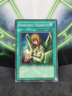 Yugioh Graceful Charity SDP-040 Super Rare Unlimited LP - Image 1