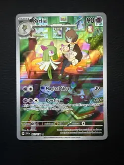 Pokemon TCG 2023 Scarlet & Violet Kirlia Illustration Rare Holo Card #212/198 - Image 1