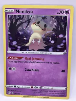 Mimikyu 81/189 Rare Holo Promo Pokemon Card 2020 Darkness Ablaze MINT - Image 1