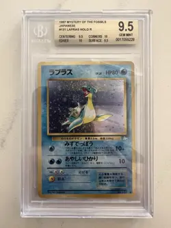 LAPRAS BGS 9.5 JAPANESE FOSSIL 131 HOLO 1999 P.M. POKEMON CARD (PSA 10) - Image 1