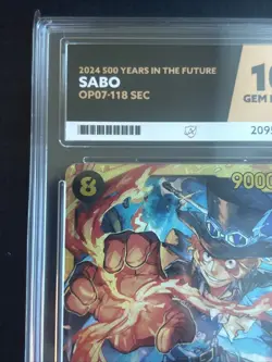 ACE 10 One Piece Card Game Sabo OP07-118 Secret SEC - Image 2