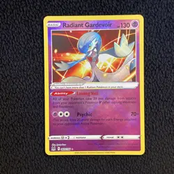 Radiant Gardevoir - Pokemon TCG Lost Origin 069/196 - NM Shiny Holo Rare Card - Image 1