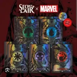 MTG Secret Lair x Marvel Spider-Man Mana Symbiote Raised Foil Sealed In Hand - Image 1