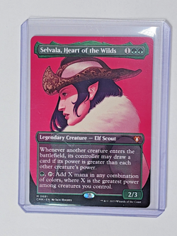 MTG NMT Selvala, Heart of the Wilds (Borderless) Commander Masters Regular M0681 - Image 1