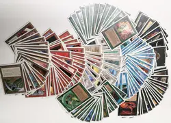 MTG MAGIC : 161 CARTE DIFFERENTI BORDO BIANCO ANNO 1995 IN INGLESE - Image 1