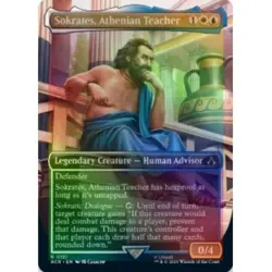 Foil Sokrates, Athenian Teacher (borderless) X4 Universes Beyond: Assassin's Cre - Image 1