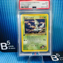 2000 Pokemon Gym Challenge 1st Edition Koga's Zubat 83/132 PSA 10 Gem Mint - Image 1