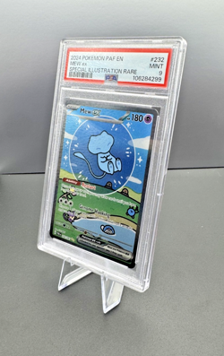 2024 POKEMON PAF EN-PALDEAN FATES SPECIAL ILLUSTRATION RARE #232 MEW EX PSA 9 - Image 2