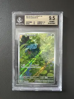 BGS 9.5 (PSA 10) Pokemon 151 Bulbasaur 166/165 Scarlet & Violet - Image 1