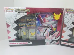 Pokemon TCG Celebrations Lance's Charizard V & Dark Sylveon V Box Evolving Skies - Image 3