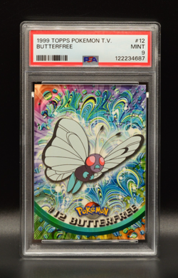 Butterfree PSA 9 Topps 1999 Pokemon TV #12 MINT Animation Edition Newly Graded - Image 1